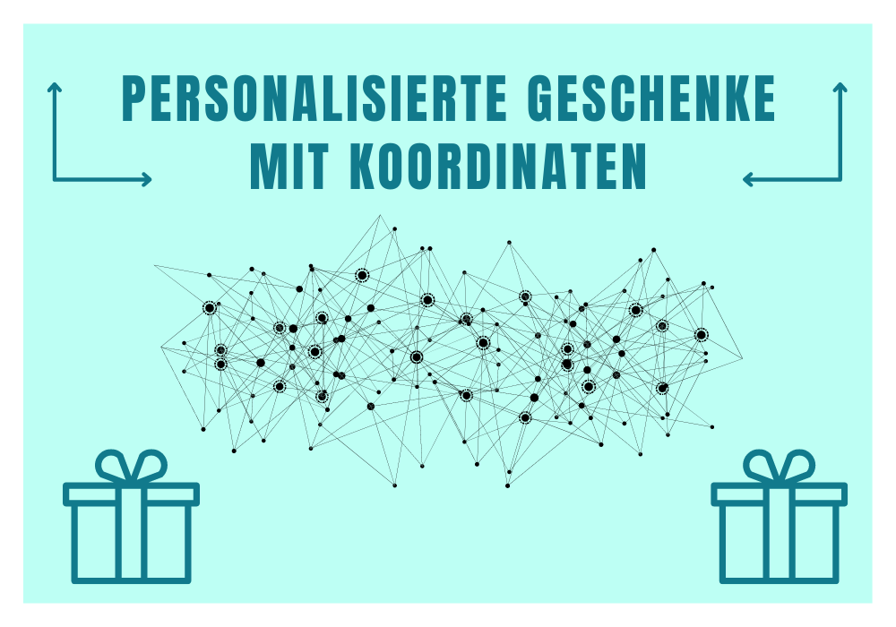 Personalisierte Geschenke mit Koordinaten